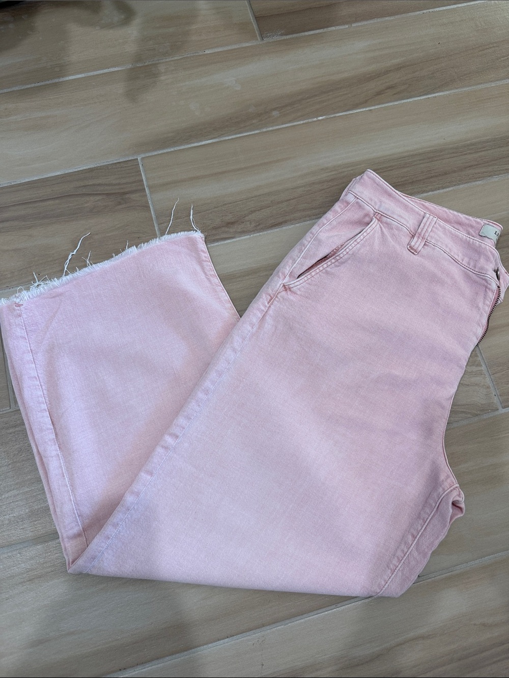 Liverpool Blush Pink Ankle Crop Jeans
